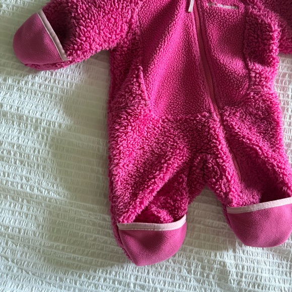 Columbia Pink Fleece Baby Footie - Picture 4 of 6